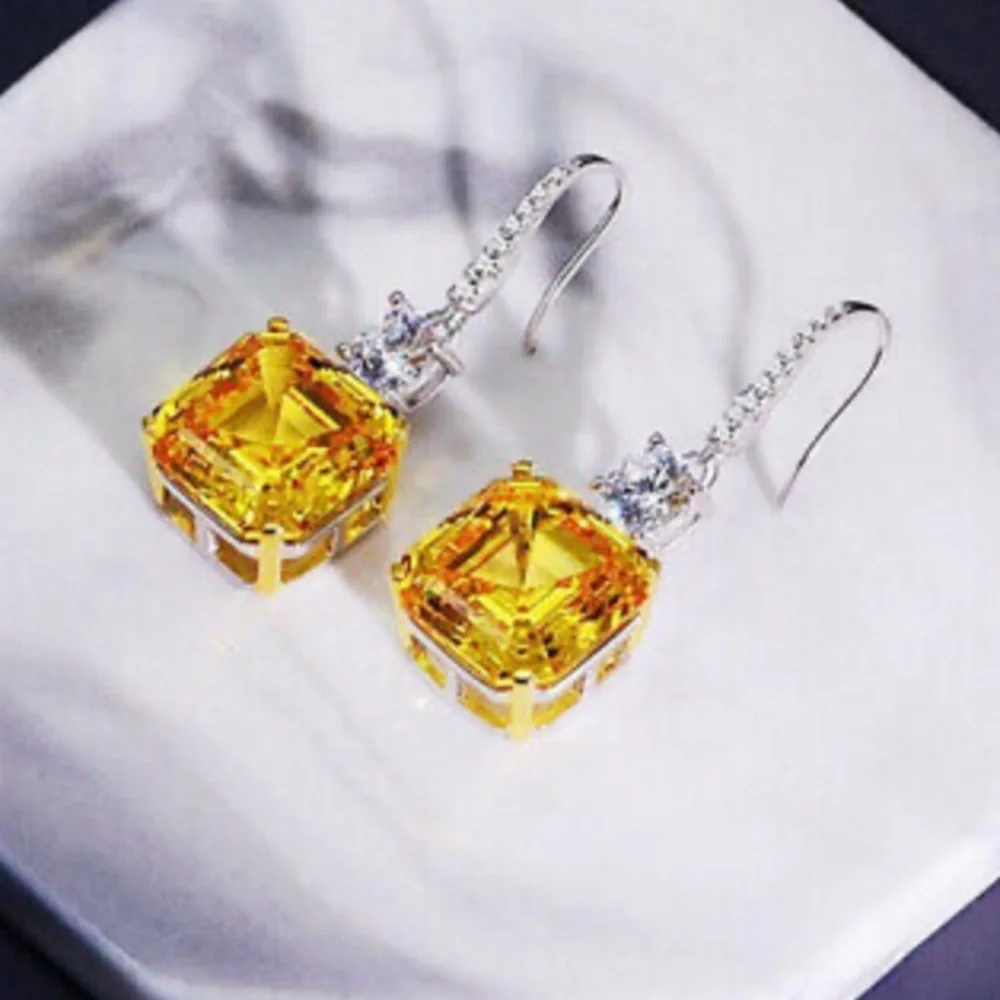 New Sterling silver diamond earrings - Picture 7 of 8